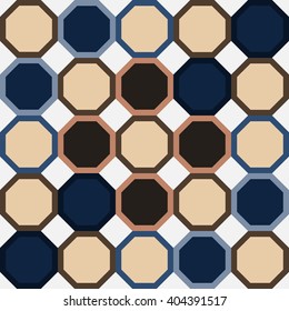 Vector seamless geometry pattern, abstract geometric background,  vintage retro texture, hipster fashion design