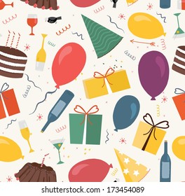Vector Seamless Gift Pattern