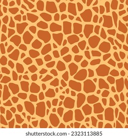 Vector seamless giraffe pattern. Fashion background with animals.