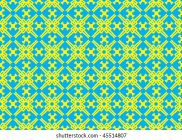 Vector seamless golden blue background