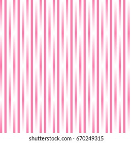 Vector seamless gradient pastel pink and white vertical stripes pattern. EPS10 vector illustration for fashion design, wrapping paper, candy cane, poster etc. Abstract stripe background.