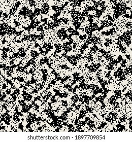 Vector seamless grainy pattern. Abstract background with tiny rough spots. Monochrome noisy texture. Randomly disposed sloppy organic mottle.