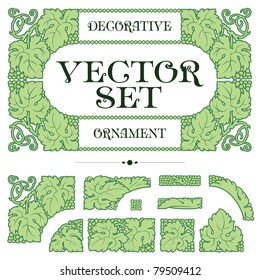 Vector seamless grapes pattern in vintage style