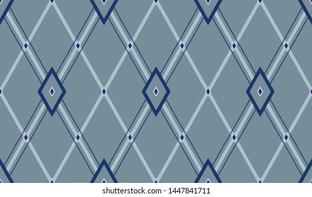 Vector seamless graphical geometric abstract pattern with diagonal lines, rectangles. Modern background design.