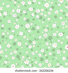 vector seamless graphical minimalistic gentle ditsy flower print