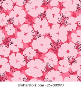 vector seamless graphical minimalistic pop art flower print