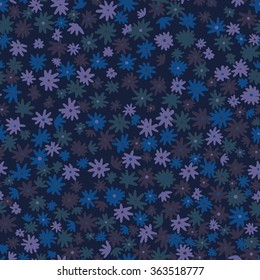 vector seamless graphical minimalistic unusual flower pattern, spring summer time, holidays, bright hand drawn minimalistic naive floral background, ditsy sketchy textile print