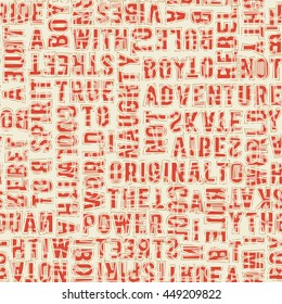 vector seamless graphical straight alphabet letters pattern, words, geometric simple letter forms background allover print