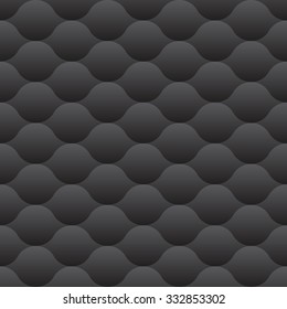 Vector Seamless Gray Gradient Leaf Shape Circle Leather Texture Background 