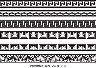 Vector seamless greek classic ornament. Pattern for a border and a frame. Ancient Greece and the Roman Empire