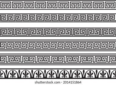 Vector seamless greek classic ornament. Pattern for a border and a frame. Ancient Greece and the Roman Empire