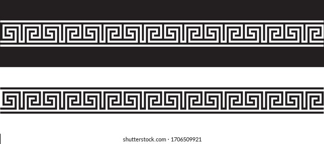 Vector Seamless Greek Ornament Meander