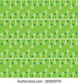 Vector seamless green abstract pattern