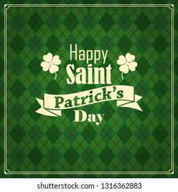 vector seamless green background for Saint Patrick's day