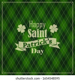 vector seamless green background for Saint Patrick's day