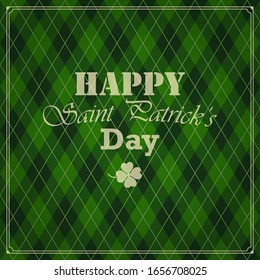 vector seamless green background for Saint Patrick's day