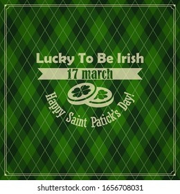 vector seamless green background for Saint Patrick's day