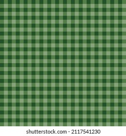 Vector. seamless green classic checkered pattern design wallpaper background. St. Patrick’s Day Concept.