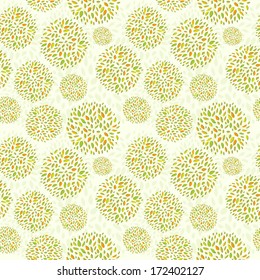 Vector seamless green forest pattern.