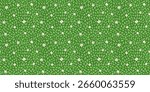 Vector seamless green grass with daisy flowers seamless pattern, abstract meadow, lawn texture background