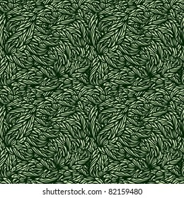vector seamless green leaves texture, 4 clipping masks