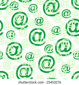 Vector seamless green at symbol background