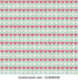 vector of seamless grunge background hearts with scratches