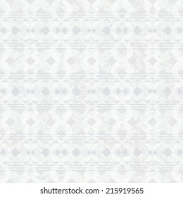 vector seamless grunge ethnic Indian geometric grey pattern on a paper background. eps10