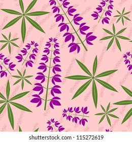 Vector. Seamless grunge floral texture 521