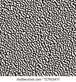 Vector Seamless Grunge Pattern. Black and White Organic Shapes. Messy Spots Texture.