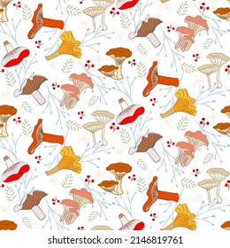 Vector seamless half-drop pattern, with cactus