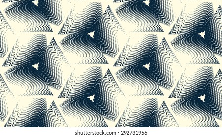 Vector seamless halftone pattern. Modern hipster background. Repeating optical print.
