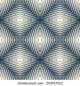 Vector seamless halftone pattern. Modern hipster background. Repeating optical print.