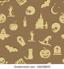 Vector Seamless Halloween Pattern