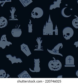 Vector Seamless Halloween Pattern