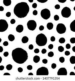 Vector Seamless Hand Draw Polka Dot Stock Vector (Royalty Free ...