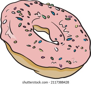 Vector sin fisuras con mano tirada a mano. Ilustración de pastelería tradicional. Bonitos elementos de diseño gastronómico.