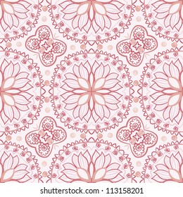 vector seamless hand drawn floral pattern background