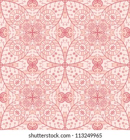vector seamless hand drawn floral pattern background