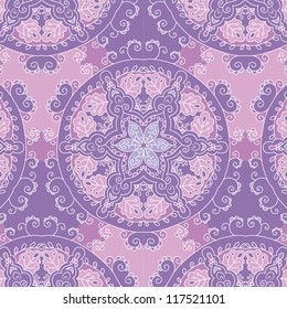 vector seamless hand drawn floral pattern background