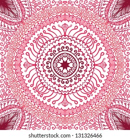 vector seamless hand drawn floral pattern background