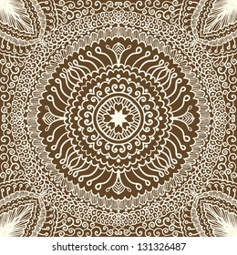 vector seamless hand drawn floral pattern background