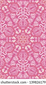 vector seamless hand drawn floral pattern background