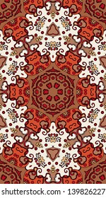 vector seamless hand drawn floral pattern background