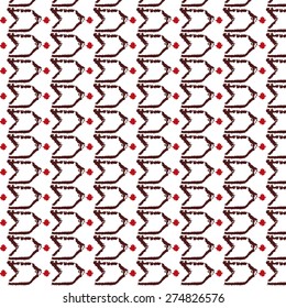 vector seamless hand drawn ikat tribal pattern, perfect background for cards, posters, notepads etc