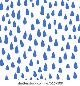 Vector seamless hand drawn paint pattern. Memphis design for print, home decor, textile, wrapping paper, wallpaper, invitation card background, fashion fabric