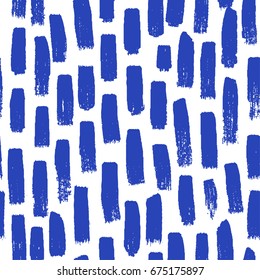 Vector seamless hand drawn paint pattern. Memphis design for print, home decor, textile, wrapping paper, wallpaper, invitation card background, fashion fabric