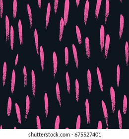 Vector seamless hand drawn paint pattern. Memphis design for print, home decor, textile, wrapping paper, wallpaper, invitation card background, fashion fabric