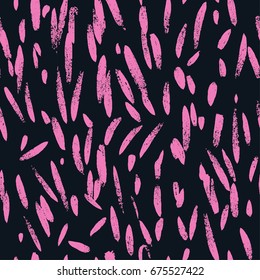 Vector seamless hand drawn paint pattern. Memphis design for print, home decor, textile, wrapping paper, wallpaper, invitation card background, fashion fabric