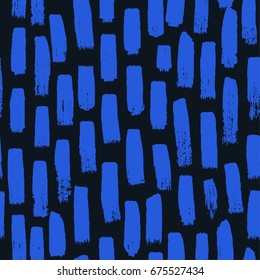 Vector seamless hand drawn paint pattern. Memphis design for print, home decor, textile, wrapping paper, wallpaper, invitation card background, fashion fabric